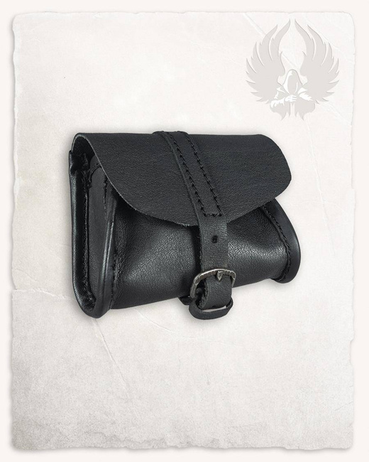 Belwar Belt Bag Small Black - skórzana mała kaletka
