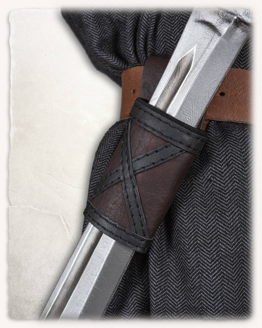 Leon Sword Holder - Brown - Left