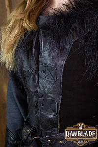 Raven Woman Leather Jerkin
