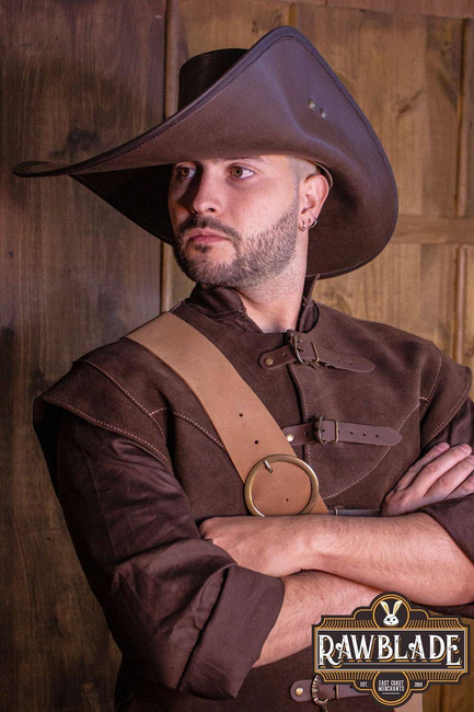 Toledano's half wing hat - Brown