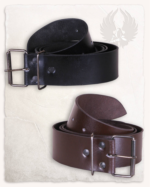 Doran Belt Wide Black - skórzany pasek