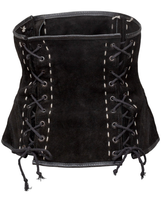 Estella bodice - Black - zamszowy  gorset