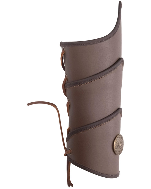 Centinala bracers - Brown - skórzane karwasze