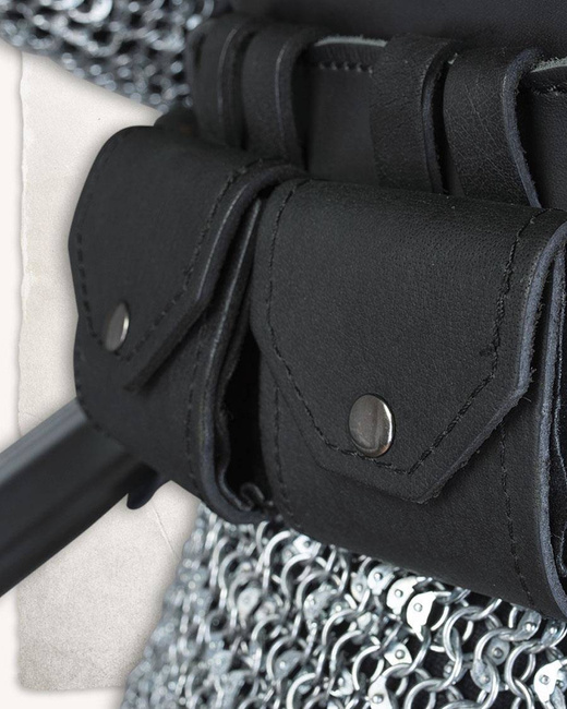 Julian Beltbag Small Black - mała skórzana kaletka