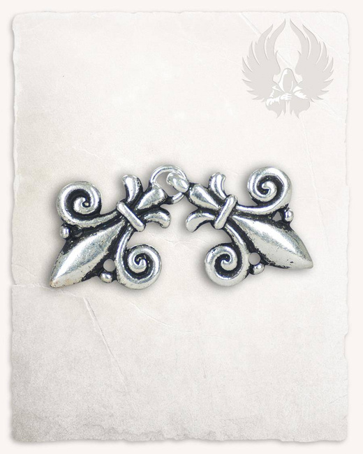 Fleur-De-Lys Garment Hook Silver - haczyki z brązu