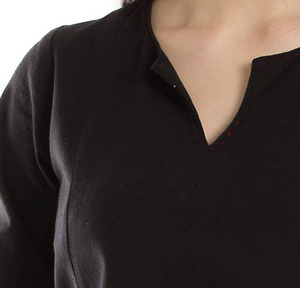 Basic Dress - Black / Dark Red