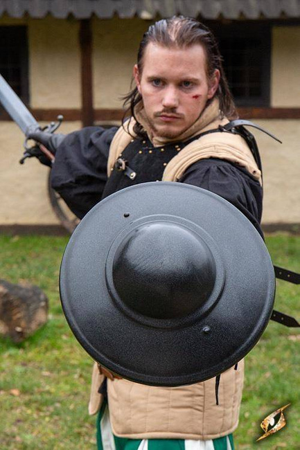 Fencing Buckler - Dark Metal