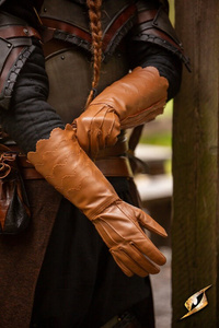  Scales Gloves - Brown