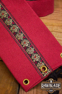 Jeanne fabric belt - Red