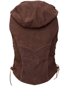 Sombra Vest - Brown - zamszowa kamizelka