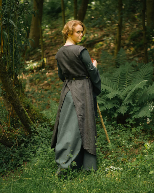 Vysera Outer Garment Herringbone - Black - suknia wierzchnia