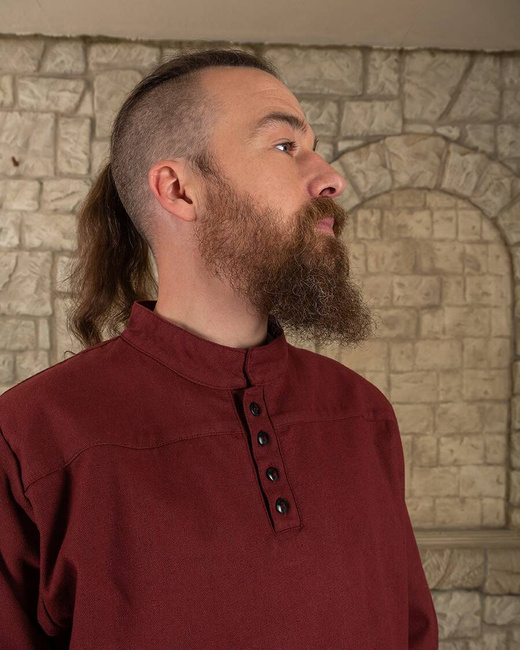 Bartold shirt canvas Bordeaux - koszula średniowieczna