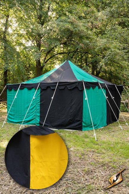 Marquee Tent - 4x4m - Epic Black/Fire Yellow