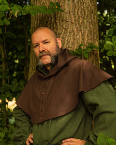 Notker hood canvas Brown - kaptur średniowieczny