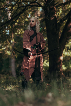 Arantir robe - Light Brown - bawełniany płaszcz