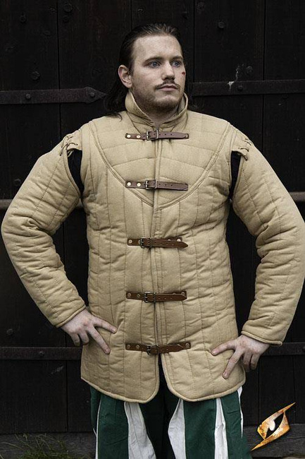 Gambeson Warrior w. Long Sleeves - Desert Beige