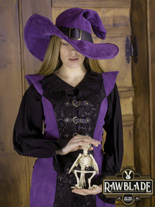 Ylenne Deluxe long Doublet - Black/Purple
