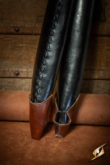 Sword Belt Scabbard Black/Dark Brown 75 cm - Faux Leather - pochwa na miecz larpowy