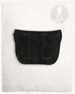 Rickar Belt Bag Big Black - zamszowa duża kaletka