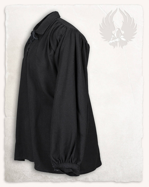 Jonathan Shirt - Black - koszula bawełniana
