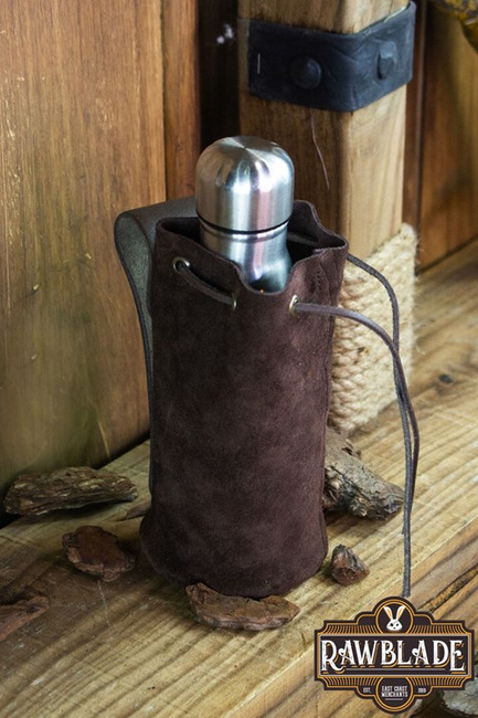 Adventurer Tube Pouch - Brown - zamszowa sakiewka