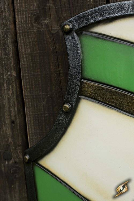Knight Shield - Green / White