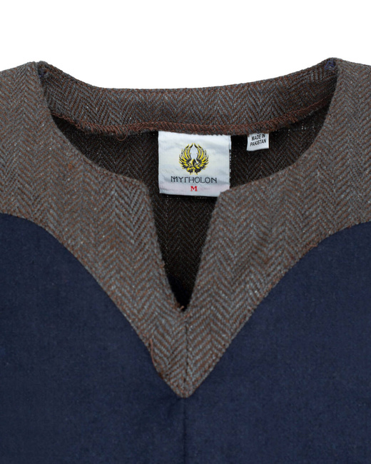 Norgaard Tunic wool embroidered - Blue- tunika średniowieczna