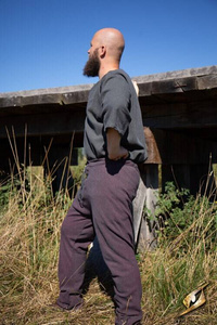 Pants Arvid - Burgundy Grey