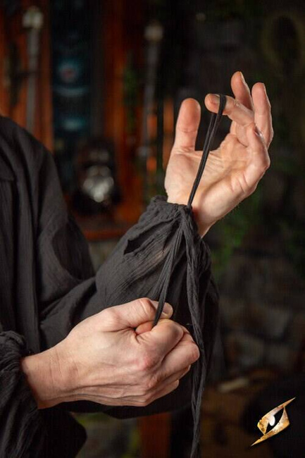 Crinkle Fencing Shirt - Black