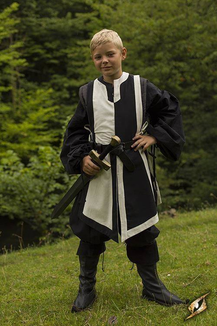 Basic Tabard - Black /Offwhite (junior)