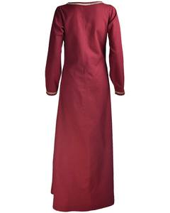 Heloise Dress Bordeaux - płócienna suknia