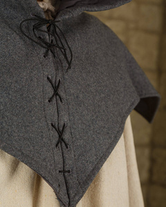 Folke Hood Wool - Grey - kaptur wełniany