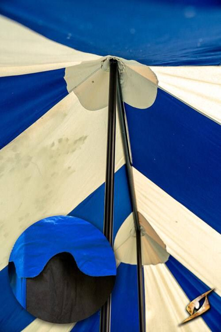 Marquee Tent - 4x6m - Epic Black/Lapis Blue