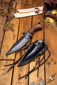 Ranger Knife & Scabbard - Left - Black