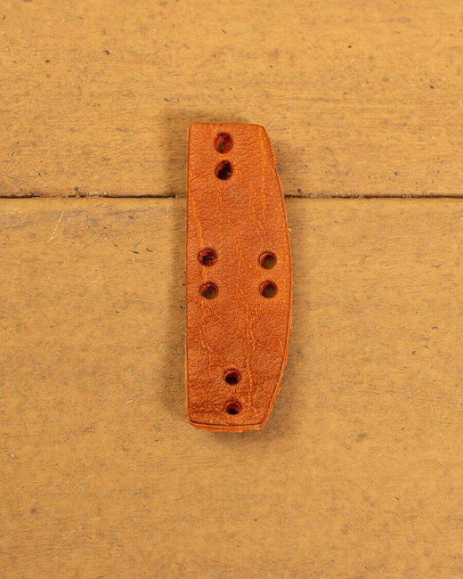 Raude leather scales 25 pcs.- Brown- łuski do lamelki