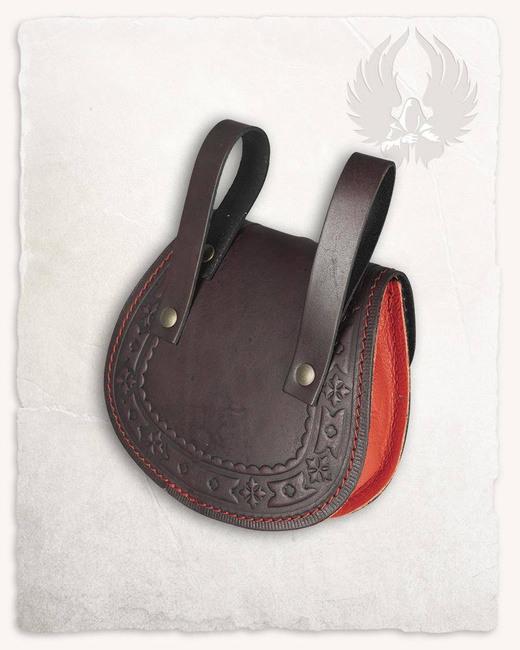 Galvano Templer Belt Bag Red - skórzana torba