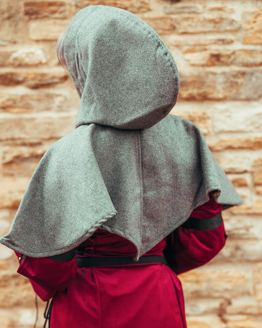 Ceres Hood Wool - Grey - kaptur wełniany