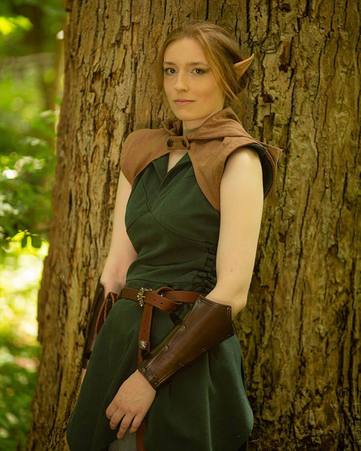 Galatea hood canvas Green - kaptur z krótkim bolerkiem