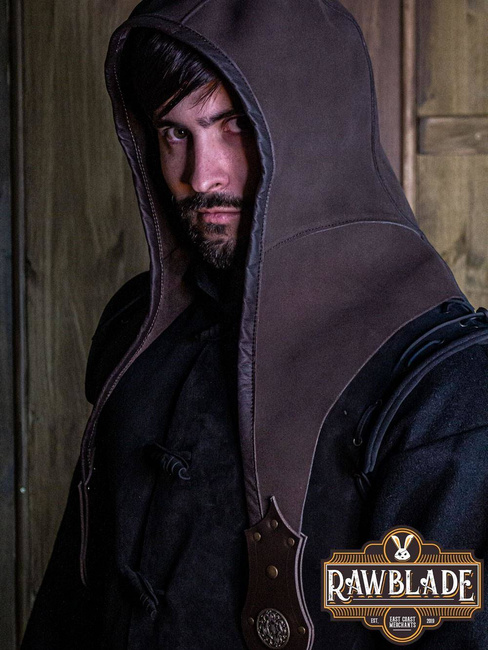 Akku splitleather hood - Brown