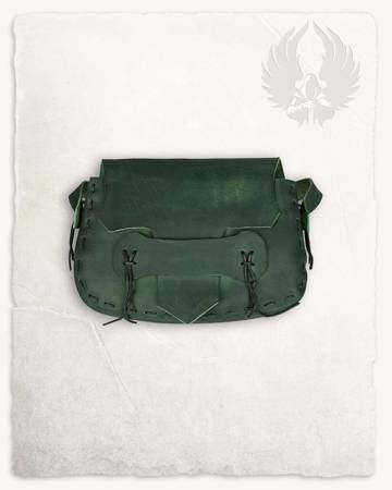 Meera Shoulder Bag Oliv - skórzana torba na ramię