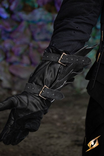 shadow Bracers Suede- Black - karwasze zamszowe