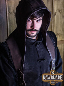 Akku splitleather hood - Brown