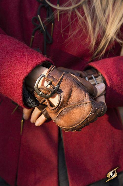 Celtic Gloves Leather - Brown