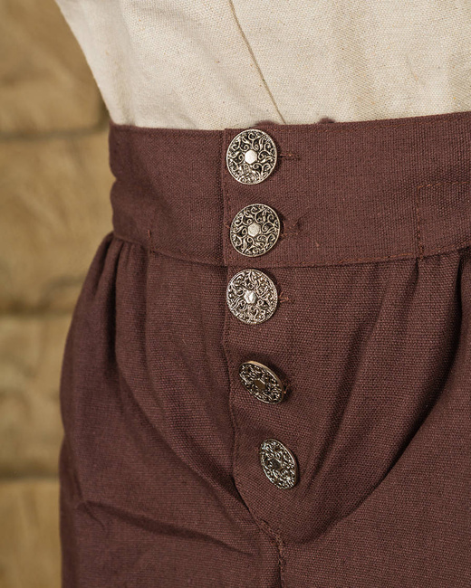 Tilly Trousers Premium Canvas Brown - płócienne krótkie spodnie