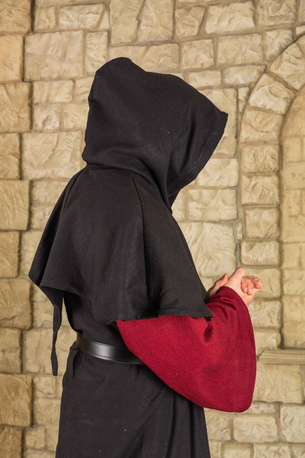 Abraxas Duster Canvas Black - średniowieczna opończa