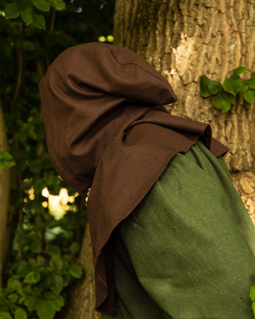 Notker Hood Wool - Brown - kaptur średniowieczny