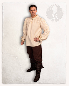 Bastian Shirt Cotton Cream - koszula średniowieczna