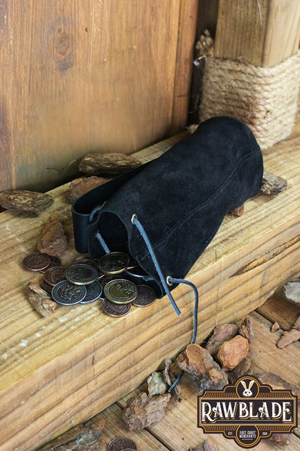 Adventurer Tube Pouch - Black - zamszowa sakiewka