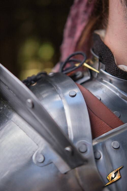 Captain Pauldrons - Polished Steel