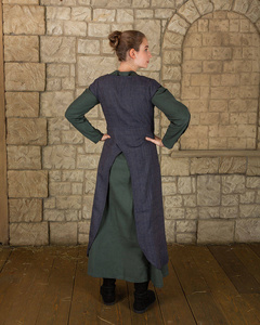 Vysera Outer Garment Herringbone - Blue - suknia wierzchnia